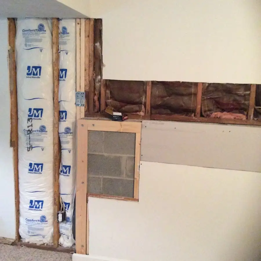 Wall insulation replacement during Structural Drying in Grandwood Park